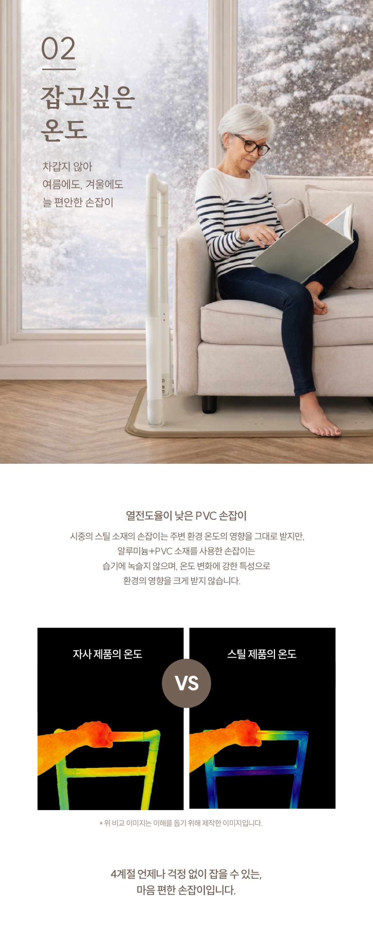 안전손잡이 이동형 ASH-503 접이식 상세 이미지 3