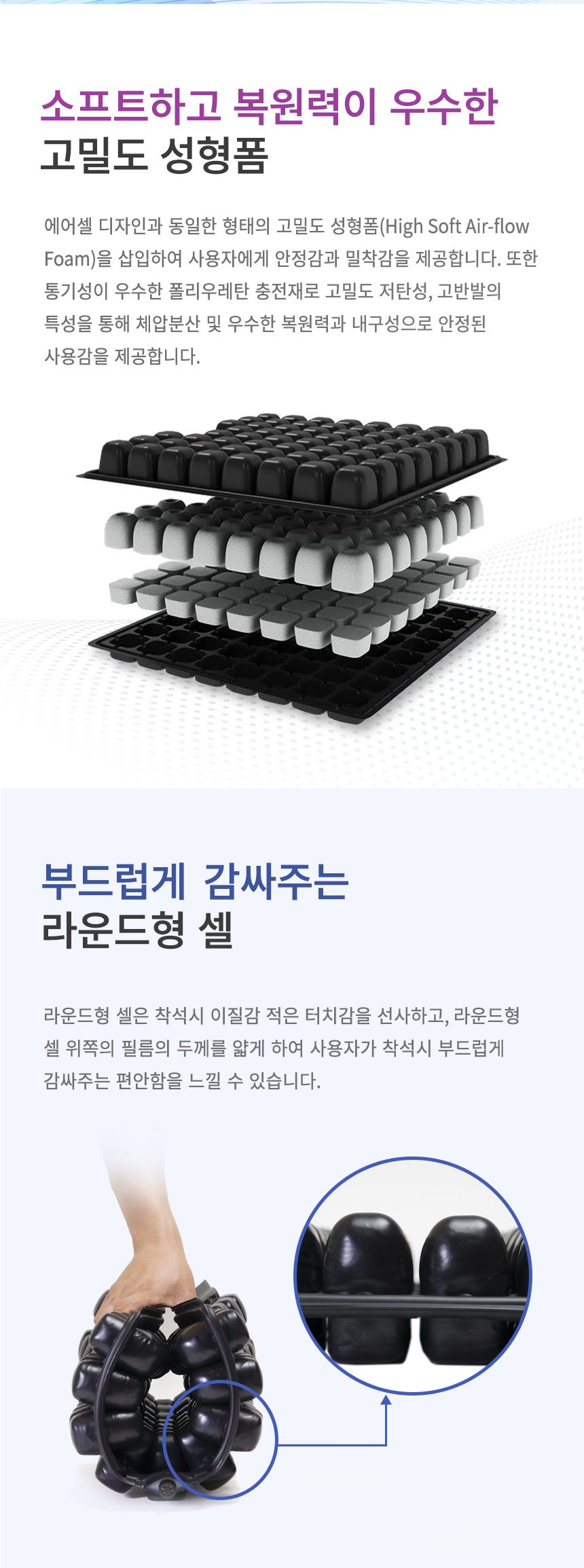 욕창예방방석 NSBS-4WAY88 상세 이미지 3